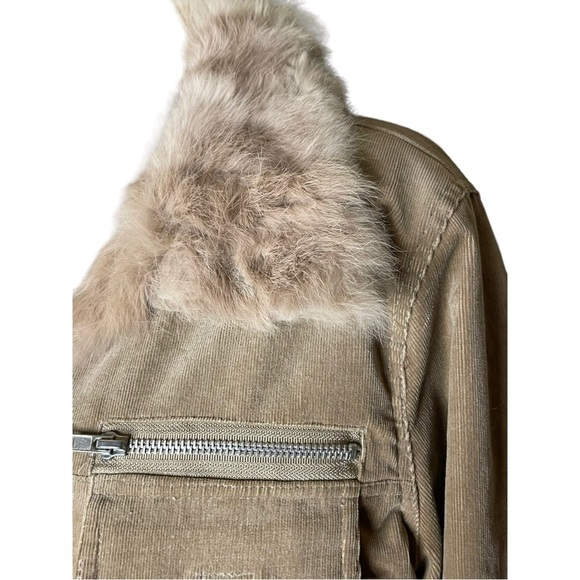 Jennifer J Corduroy W/Fur Trim Jacket Sz S - Picture 3 of 8
